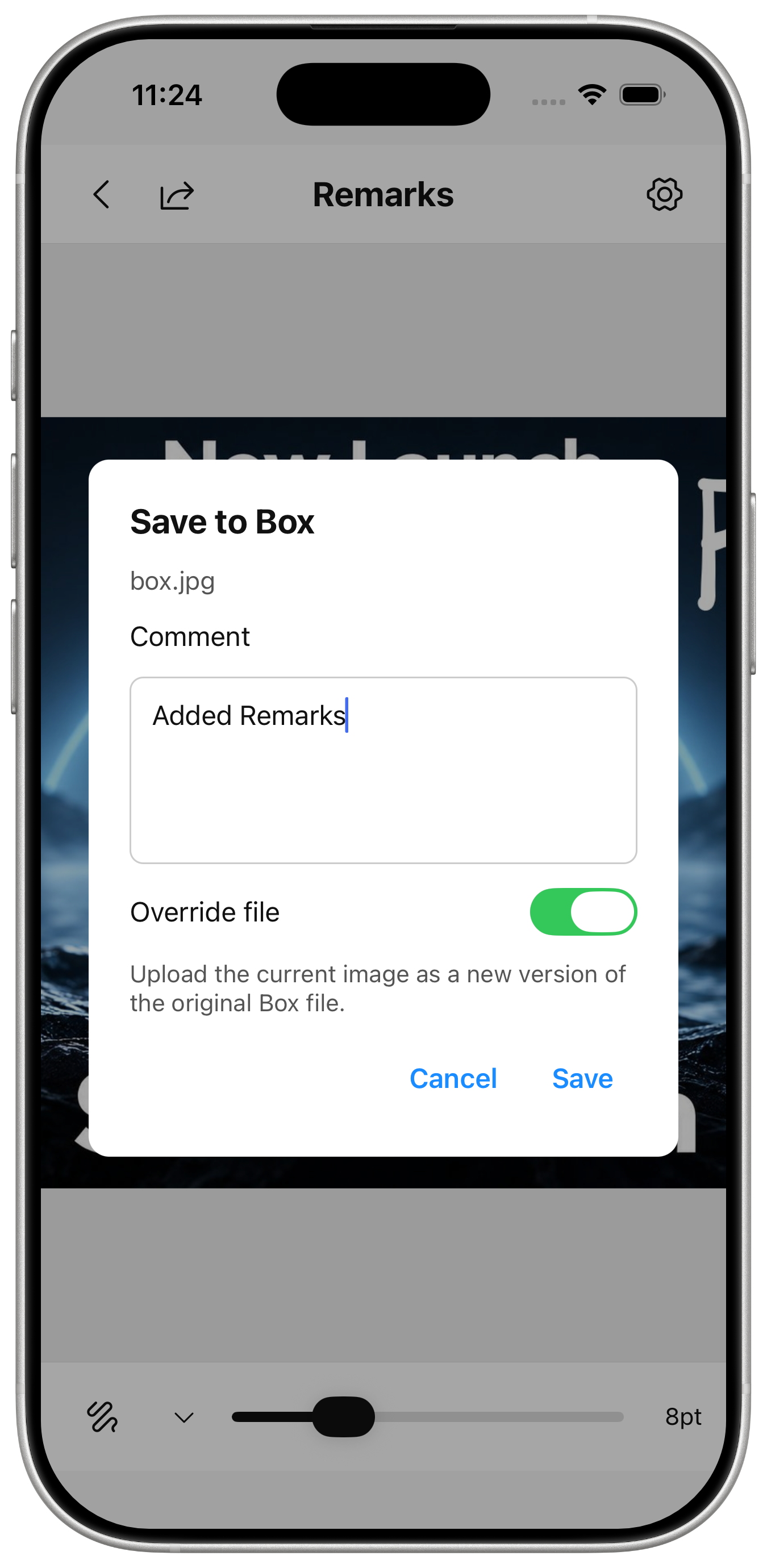 Remarks Box integration preview